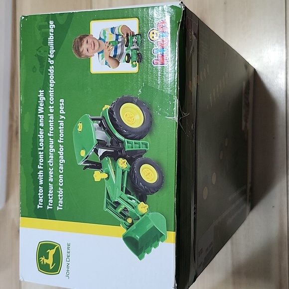 John deere tractor with front loader and weight - Picture 3 of 4